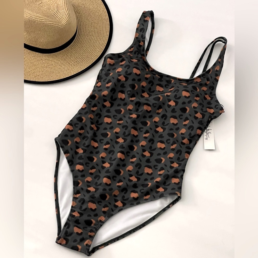 Nicole Miller animal print swimsuit